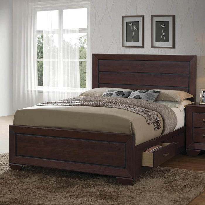 Kauffman California King Panel Bed Dark Cocoa - Tony’s Furniture Store & Linen (GA) - Multi Location