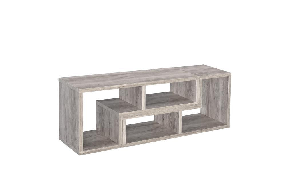 Velma Convertable Bookcase and TV Console Grey Driftwood - Tony’s Furniture Store & Linen (GA) - Multi Location