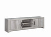 Burke 2-drawer TV Console Grey Driftwood - Tony’s Furniture Store & Linen (GA) - Multi Location