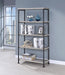 Analiese 4-shelf Open Bookcase Grey Driftwood - Tony’s Furniture Store & Linen (GA) - Multi Location