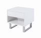Atchison 1-drawer End Table High Glossy White - Tony’s Furniture Store & Linen (GA) - Multi Location
