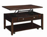 Bradford Rectangular Lift Top Coffee Table Walnut - Tony’s Furniture Store & Linen (GA) - Multi Location