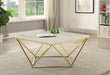 Elana Rectangle 2-shelf Coffee Table Glossy White - Tony’s Furniture Store & Linen (GA) - Multi Location