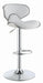 Edenton Upholstered Adjustable Height Bar Stools White and Chrome (Set of 2) - Tony’s Furniture Store & Linen (GA) - Multi Location