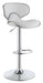 Edenton Upholstered Adjustable Height Bar Stools White and Chrome (Set of 2) - Tony’s Furniture Store & Linen (GA) - Multi Location