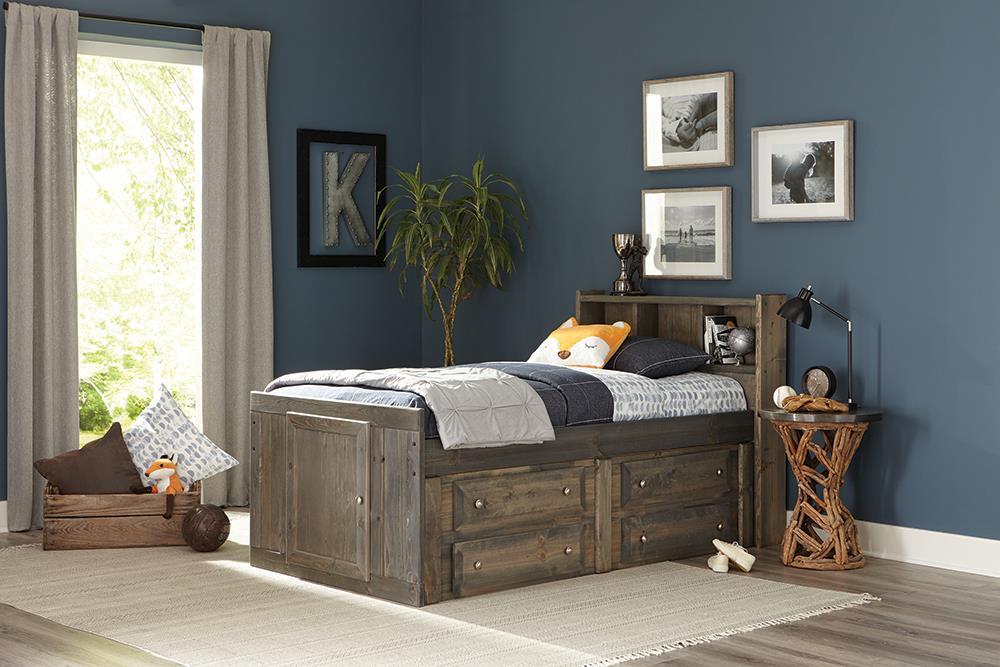 Wrangle Hill Twin Storage Bed Gun Smoke - Tony’s Furniture Store & Linen (GA) - Multi Location