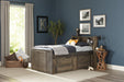 Wrangle Hill Twin Storage Bed Gun Smoke - Tony’s Furniture Store & Linen (GA) - Multi Location