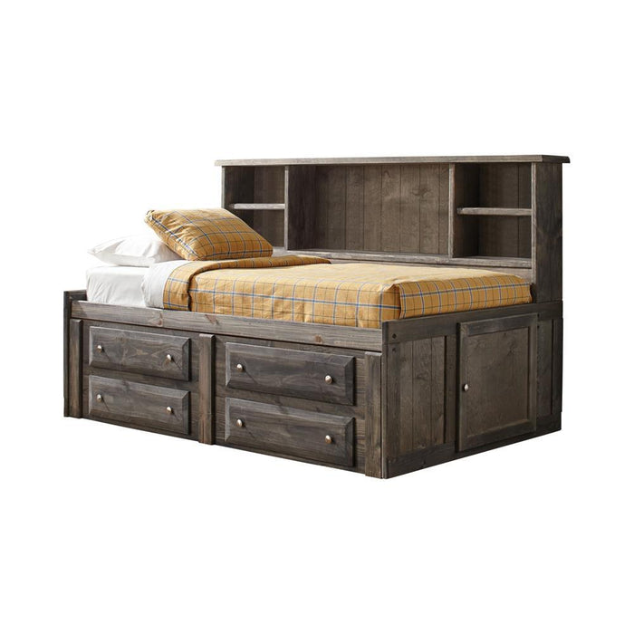 Wrangle Hill Twin Storage Daybed Gun Smoke - Tony’s Furniture Store & Linen (GA) - Multi Location