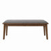 Alfredo Upholstered Dining Bench Grey and Natural Walnut - Tony’s Furniture Store & Linen (GA) - Multi Location