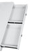 Gemma 2-drawer Writing Desk Glossy White and Chrome - Tony’s Furniture Store & Linen (GA) - Multi Location