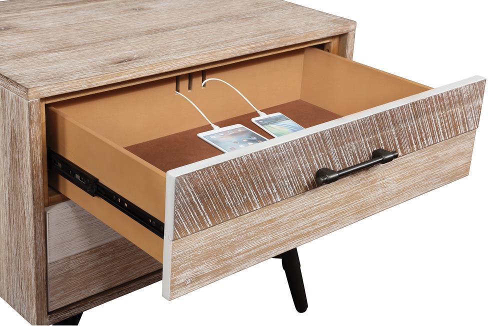 Marlow 2-drawer Nightstand Rough Sawn Multi - Tony’s Furniture Store & Linen (GA) - Multi Location