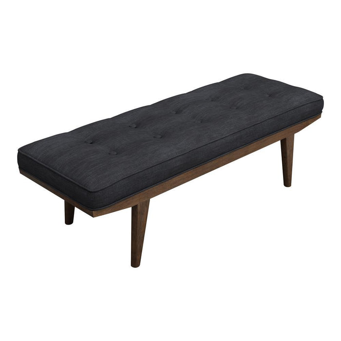 Wilson Upholstered Tufted Bench Taupe and Natural - Tony’s Furniture Store & Linen (GA) - Multi Location