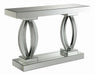 Amalia Rectangular Sofa Table with Shelf Clear Mirror - Tony’s Furniture Store & Linen (GA) - Multi Location