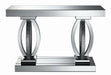 Amalia Rectangular Sofa Table with Shelf Clear Mirror - Tony’s Furniture Store & Linen (GA) - Multi Location