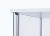 Bellatrix Rectangular 4-shelf Curio Cabinet White and Clear - Tony’s Furniture Store & Linen (GA) - Multi Location