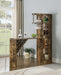 Belvedere 5-shelf Bar Table Storage Antique Nutmeg - Tony’s Furniture Store & Linen (GA) - Multi Location
