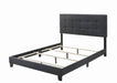 Mapes Upholstered Tufted Full Bed Charcoal - Tony’s Furniture Store & Linen (GA) - Multi Location