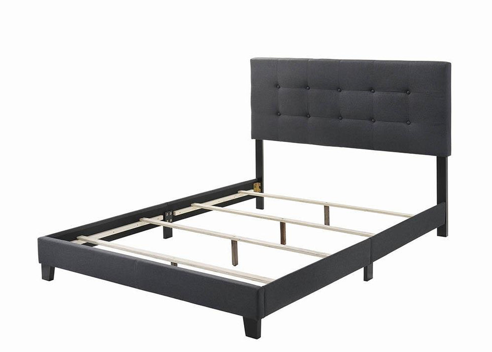 Mapes Upholstered Tufted Full Bed Charcoal - Tony’s Furniture Store & Linen (GA) - Multi Location