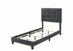 Mapes Tufted Upholstered Twin Bed Charcoal - Tony’s Furniture Store & Linen (GA) - Multi Location