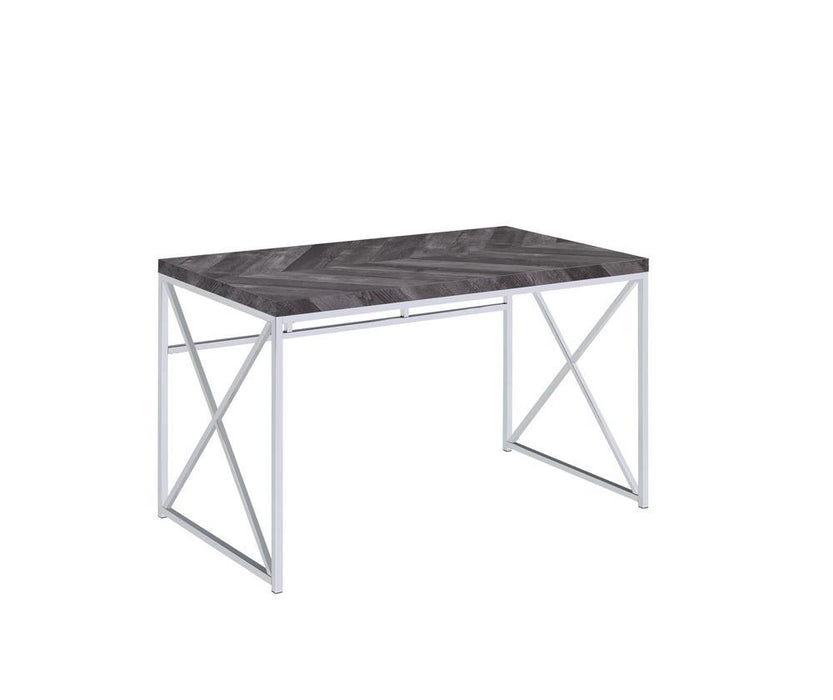 Grimma Writing Desk Rustic Grey Herringbone - Tony’s Furniture Store & Linen (GA) - Multi Location