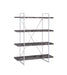 Grimma 4-shelf Bookcase Rustic Grey Herringbone - Tony’s Furniture Store & Linen (GA) - Multi Location