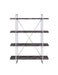 Grimma 4-shelf Bookcase Rustic Grey Herringbone - Tony’s Furniture Store & Linen (GA) - Multi Location