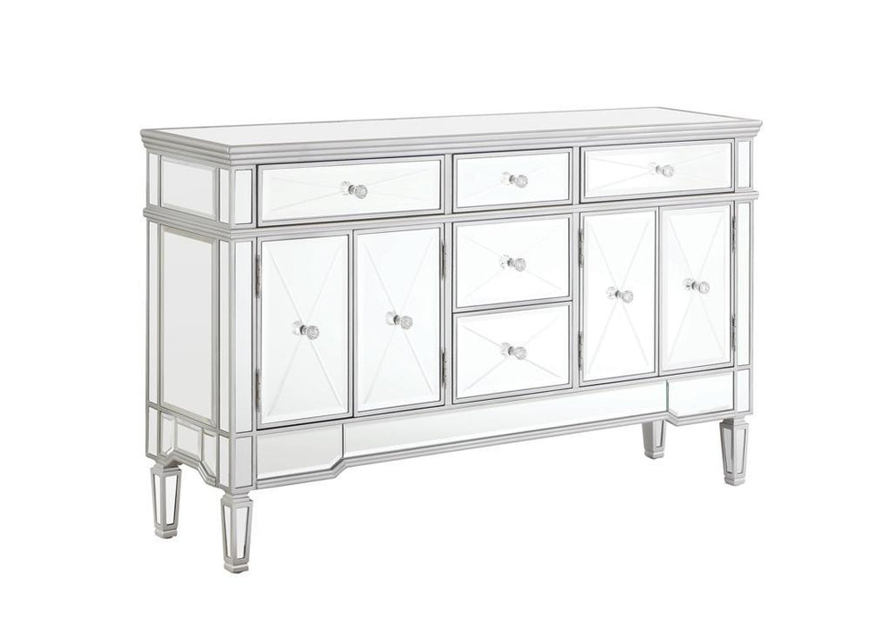 Duchess 5-drawer Accent Cabinet Silver - Tony’s Furniture Store & Linen (GA) - Multi Location