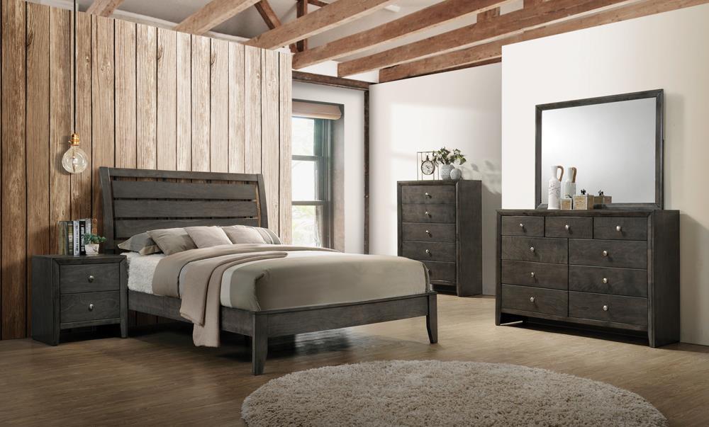 Serenity Full Panel Bed Mod Grey - Tony’s Furniture Store & Linen (GA) - Multi Location