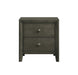 Serenity 2-drawer Nightstand Mod Grey - Tony’s Furniture Store & Linen (GA) - Multi Location