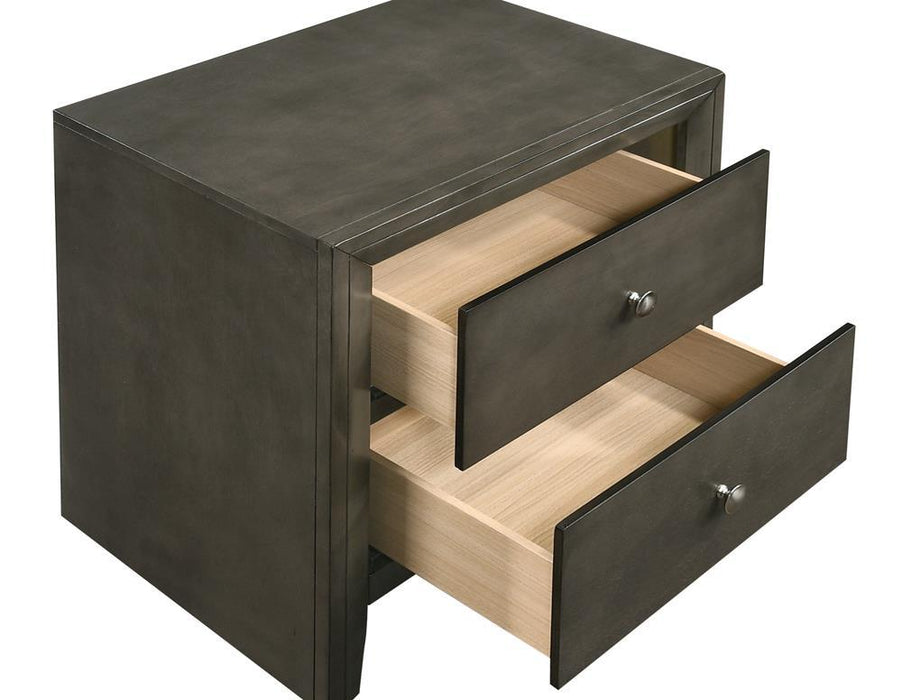 Serenity 2-drawer Nightstand Mod Grey - Tony’s Furniture Store & Linen (GA) - Multi Location