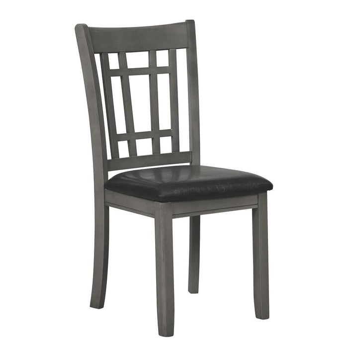 Lavon Padded Dining Side Chairs Medium Grey and Black (Set of 2) - Tony’s Furniture Store & Linen (GA) - Multi Location