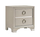 Salford 2-drawer Nightstand Metallic Sterling - Tony’s Furniture Store & Linen (GA) - Multi Location