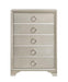 Salford 5-drawer Chest Metallic Sterling - Tony’s Furniture Store & Linen (GA) - Multi Location