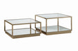 Renee 2-piece Square Occasional Set Rose Brass - Tony’s Furniture Store & Linen (GA) - Multi Location