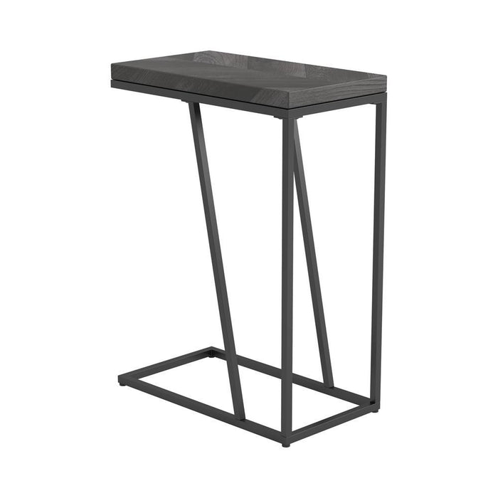 Sergio Chevron Rectangular Accent Table Rustic Grey - Tony’s Furniture Store & Linen (GA) - Multi Location