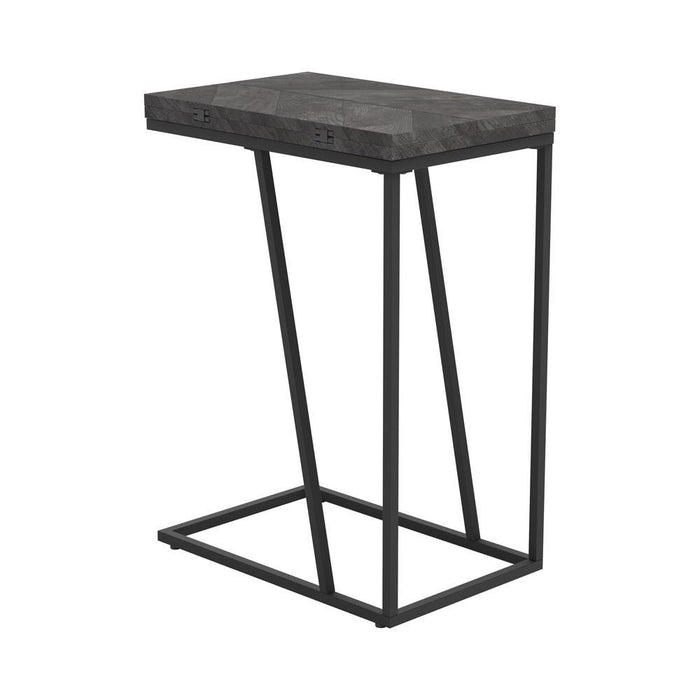Carly Expandable Chevron Rectangular Accent Table Grey - Tony’s Furniture Store & Linen (GA) - Multi Location