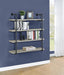 Elmcrest 40-inch Wall Shelf Black and Grey Driftwood - Tony’s Furniture Store & Linen (GA) - Multi Location