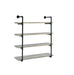 Elmcrest 40-inch Wall Shelf Black and Grey Driftwood - Tony’s Furniture Store & Linen (GA) - Multi Location
