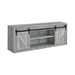 Brockton 71-inch 3-shelf Sliding Doors TV Console Grey Driftwood - Tony’s Furniture Store & Linen (GA) - Multi Location