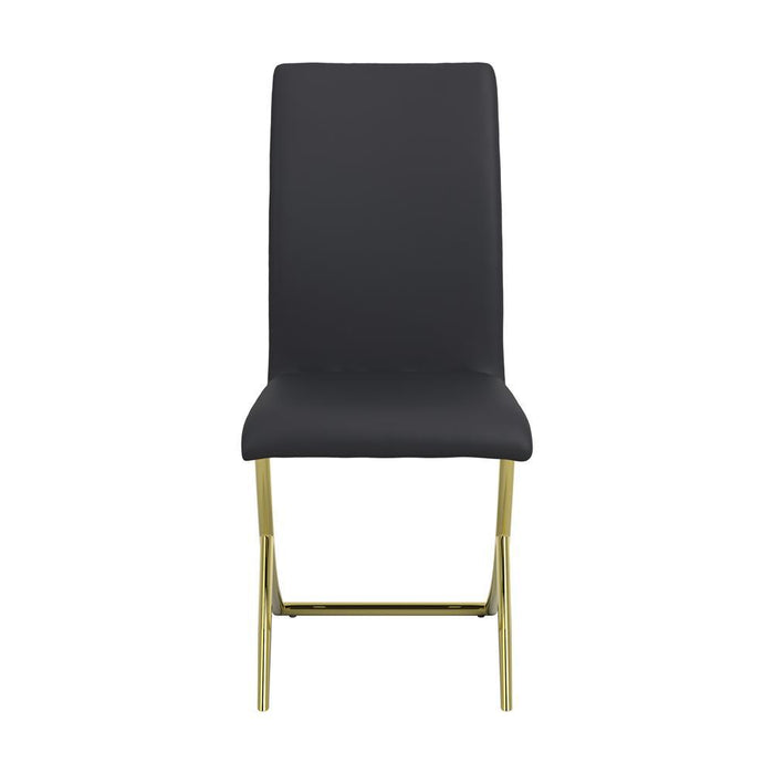 Carmelia Upholstered Side Chairs Black (Set of 4) - Tony’s Furniture Store & Linen (GA) - Multi Location