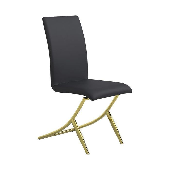 Carmelia Upholstered Side Chairs Black (Set of 4) - Tony’s Furniture Store & Linen (GA) - Multi Location