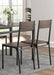 Lana 5-piece Rectangular Dining Table Set Dark Brown and Matte Black - Tony’s Furniture Store & Linen (GA) - Multi Location