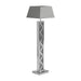 Carmen Geometric Base Floor Lamp Silver - Tony’s Furniture Store & Linen (GA) - Multi Location