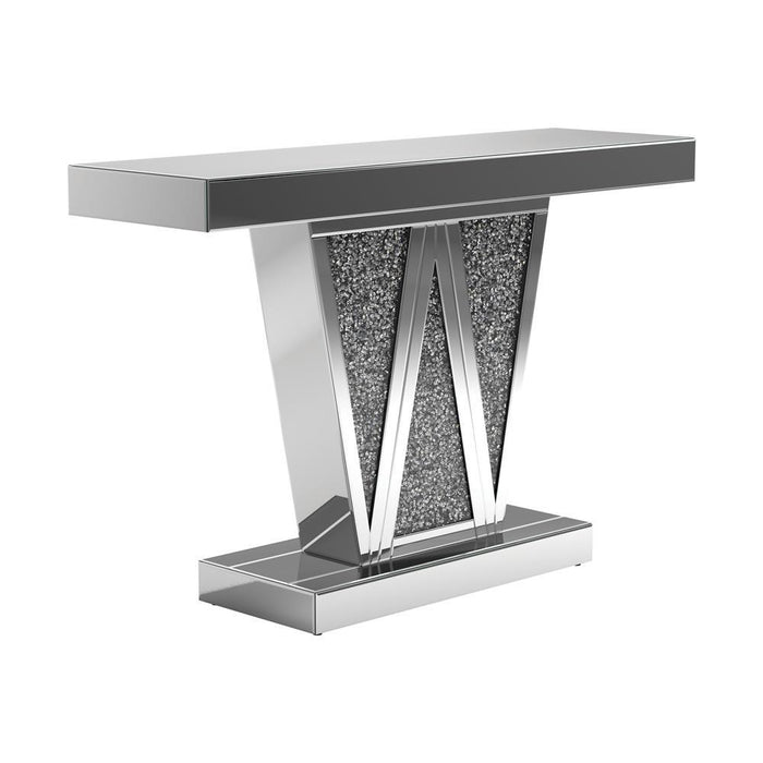 Crocus Rectangular Console Table Silver - Tony’s Furniture Store & Linen (GA) - Multi Location