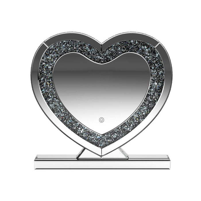 Euston Heart Shape Table Mirror Silver - Tony’s Furniture Store & Linen (GA) - Multi Location