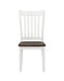 Kingman Slat Back Dining Chairs Espresso and White (Set of 2) - Tony’s Furniture Store & Linen (GA) - Multi Location