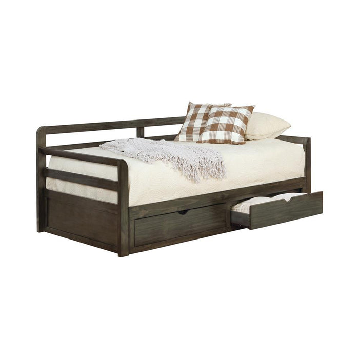 Sorrento 2-drawer Twin XL Daybed with Extension Trundle Grey - Tony’s Furniture Store & Linen (GA) - Multi Location