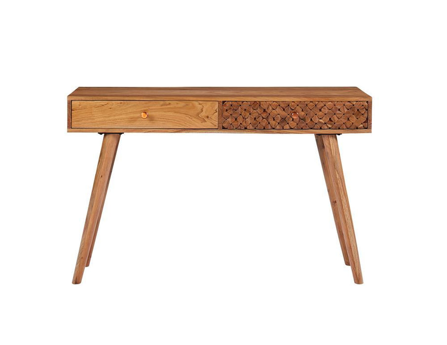 Lotus 2-drawer Console Table Natural Brown - Tony’s Furniture Store & Linen (GA) - Multi Location