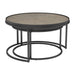 Rodrigo 2-piece Round Nesting Tables Weathered Elm - Tony’s Furniture Store & Linen (GA) - Multi Location