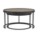 Rodrigo 2-piece Round Nesting Tables Weathered Elm - Tony’s Furniture Store & Linen (GA) - Multi Location